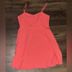 Forever21 Women’s Coral Spaghetti Strap Mini Dress Size Small